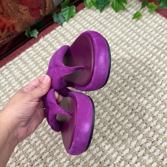 Free People Wonderland Flatform Thong Sandals in Verbena - Picture 4 of 6